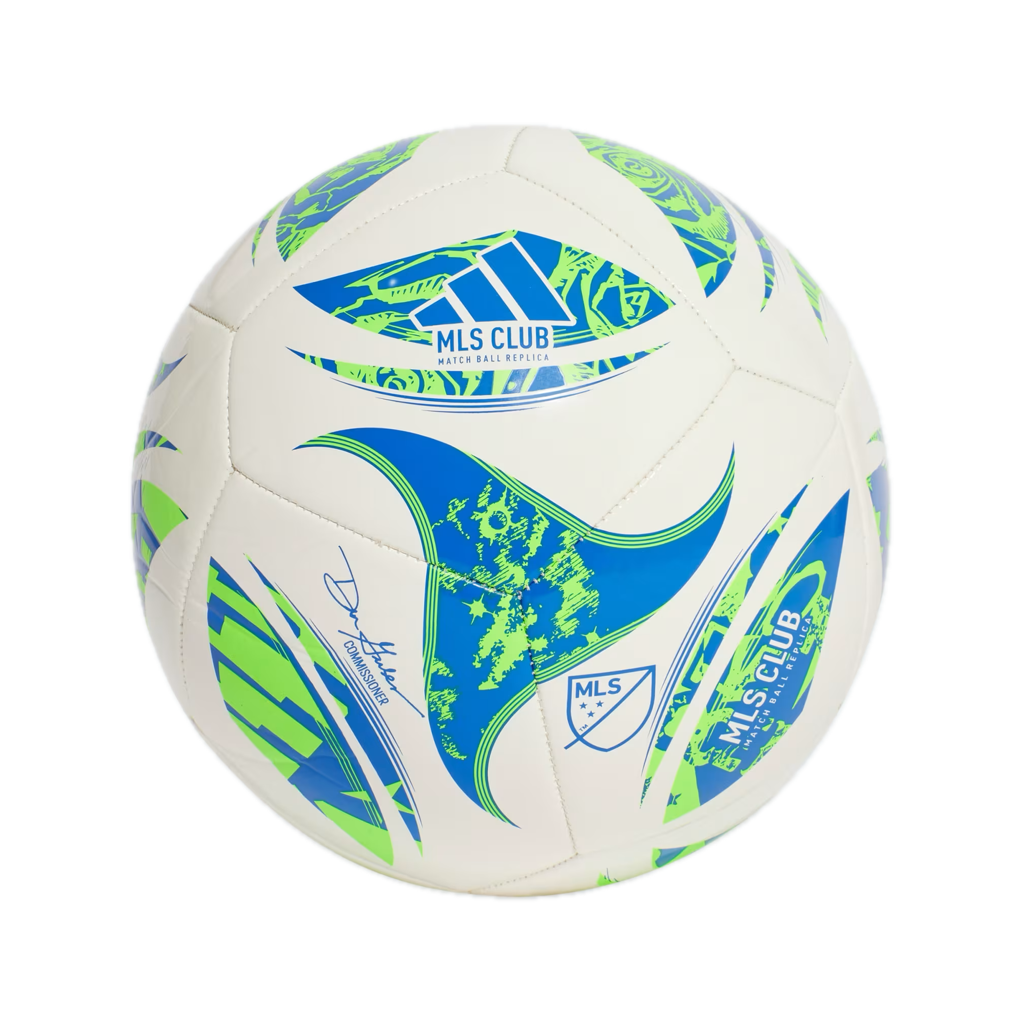 adidas 2025 MLS Pro Ball - White/Green/Glory Blue