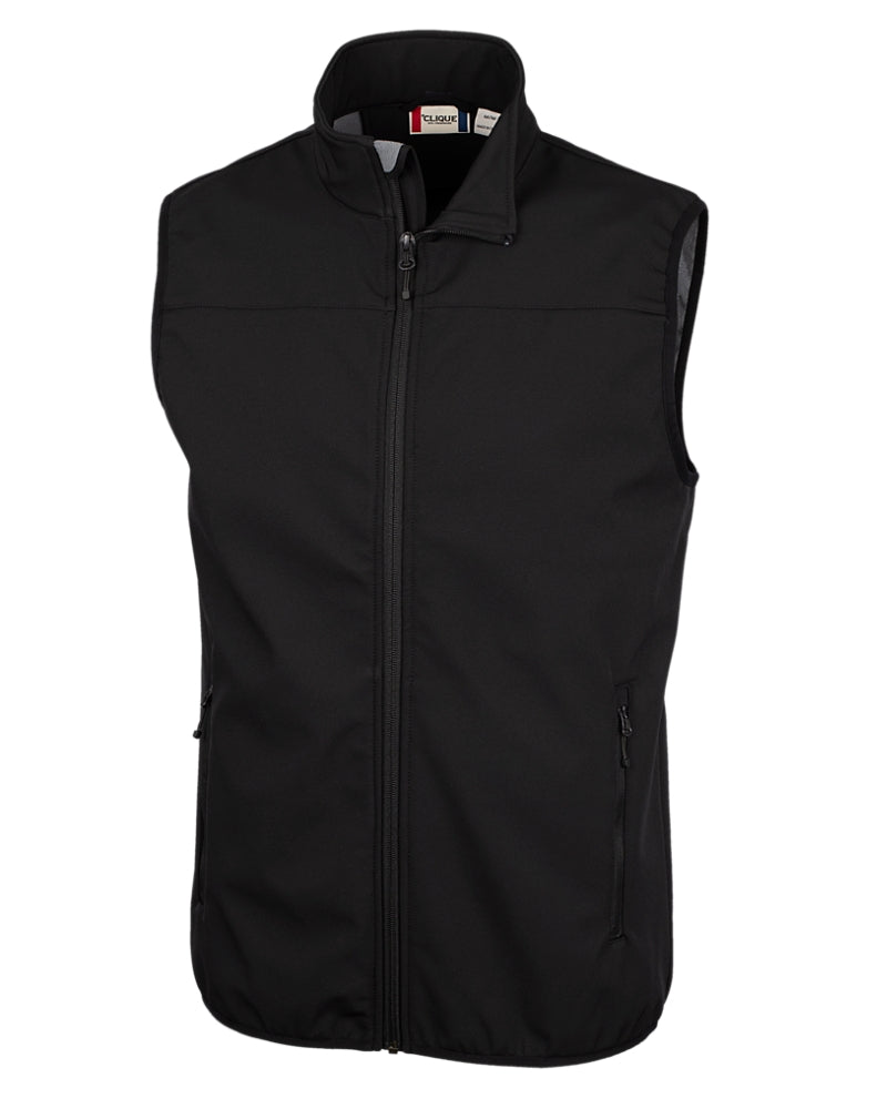 Clique Trail Stretch Softshell Full Zip Mens Vest