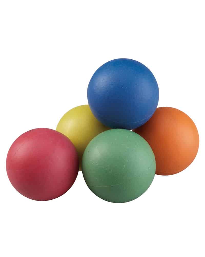 360 Rainbow 6 Pk Sponge Rubber Balls