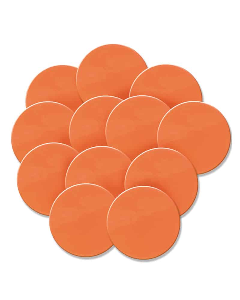 360 Orange Polyspot Set of 12