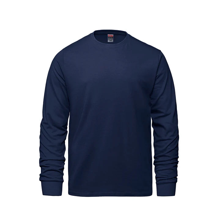 24/7 Breeze Men's Long Sleeve Crewneck Ring Spun Tee