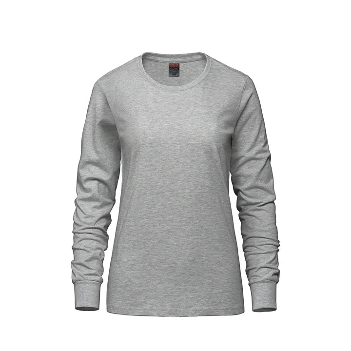 24/7 Breeze Ladies Long Sleeve Crewneck Ring Spun Tee