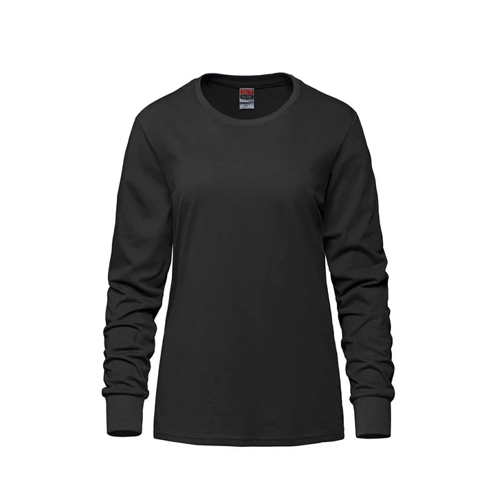 24/7 Breeze Ladies Long Sleeve Crewneck Ring Spun Tee