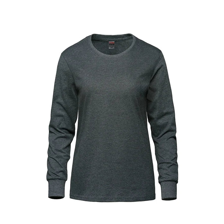 24/7 Breeze Ladies Long Sleeve Crewneck Ring Spun Tee