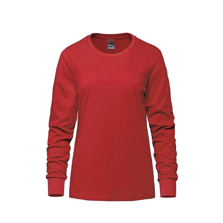 24/7 Breeze Ladies Long Sleeve Crewneck Ring Spun Tee