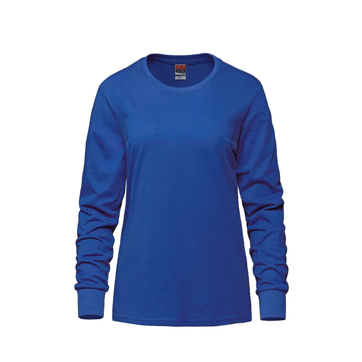 24/7 Breeze Ladies Long Sleeve Crewneck Ring Spun Tee