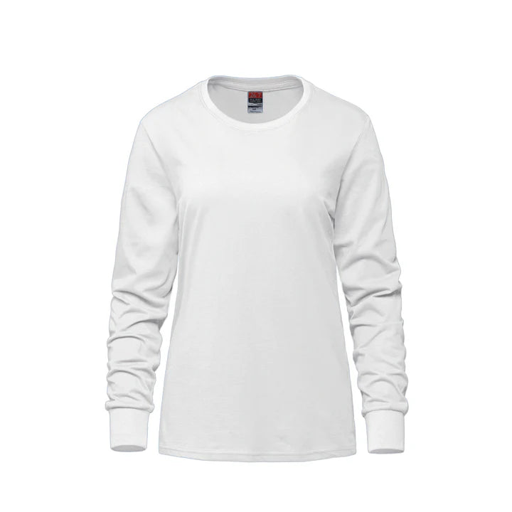24/7 Breeze Ladies Long Sleeve Crewneck Ring Spun Tee