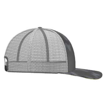OneTEAM Custom PRO Snapback Trucker Mesh Cap - Curved Brim