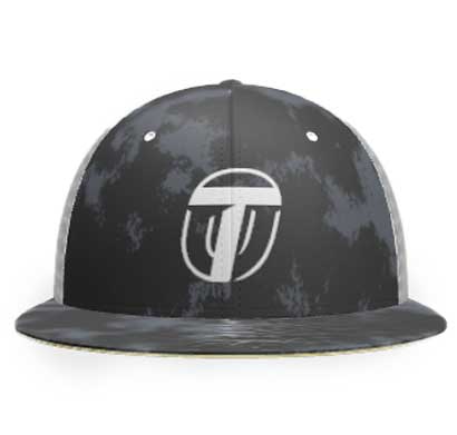 OneTEAM Custom PRO Snapback Trucker Mesh Cap - Flat Brim
