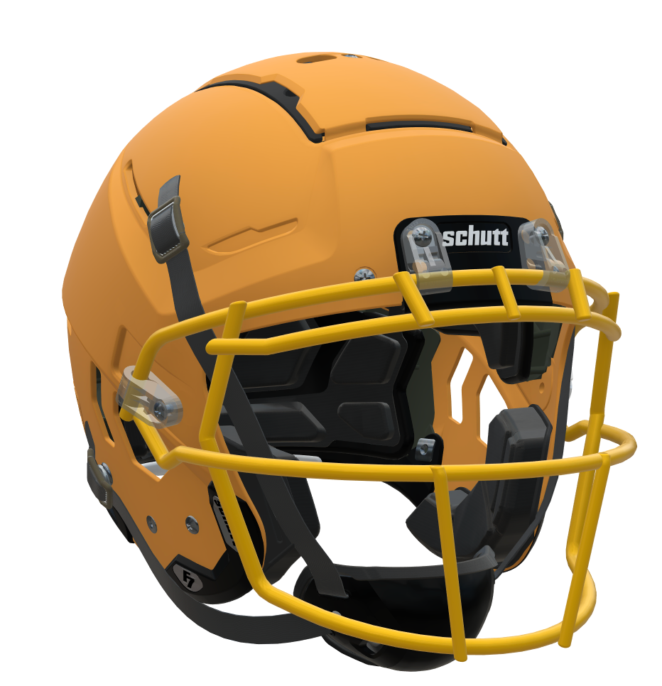 F7 2.0 COLLEGIATE Football Helmet w/ Attached Carbon Steel Guard and S – OneTEAM Sports F7 2.0 COLLEGIATE Football Helmet w/ Attached Carbon Steel Guard and S – OneTEAM Sports