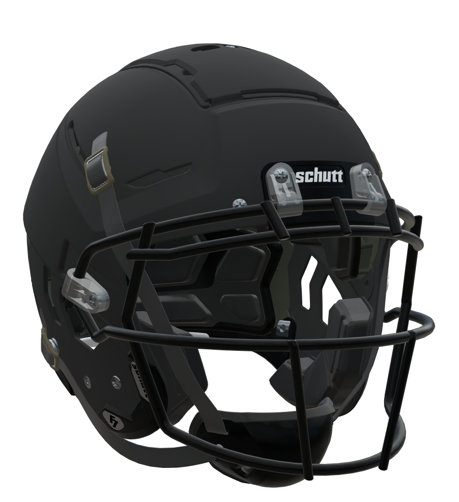 F7 2.0 COLLEGIATE Football Helmet w/ Attached Carbon Steel Guard