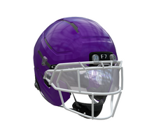 Schutt F7 Pro Football Helmet w/ attached Ti faceguard and 4pt Pro QT and Oakley Clear Switch Visor