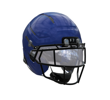 Schutt F7 Pro Football Helmet w/ attached Ti faceguard and 4pt Pro QT and Oakley Clear Switch Visor