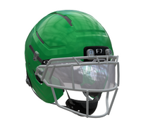 Schutt F7 Pro WR/DB Football Helmet w/ attached Ti faceguard and 4pt Pro QT and Oakley Clear Switch Visor