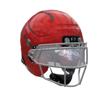 Schutt F7 Pro WR/DB Football Helmet w/ attached Ti faceguard and 4pt Pro QT and Oakley Clear Switch Visor