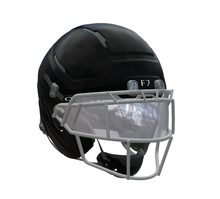 Schutt F7 Pro WR/DB Football Helmet w/ attached Ti faceguard and 4pt Pro QT and Oakley Clear Switch Visor