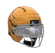 Schutt F7 Pro WR/DB Football Helmet w/ attached Ti faceguard and 4pt Pro QT and Oakley Clear Switch Visor