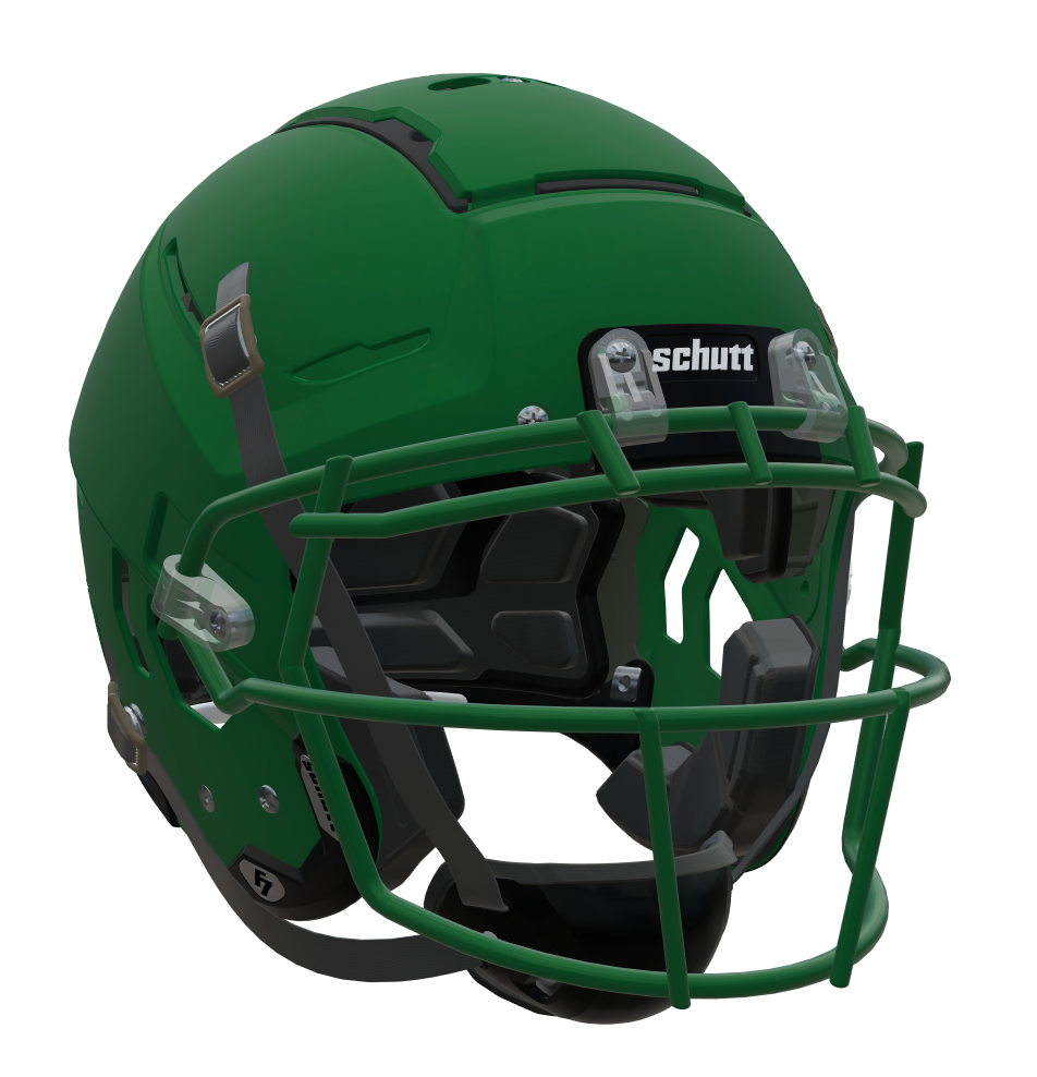 F7 2.0 PROFESSIONAL Football Helmet w/ Attached Ti Guard and 4pt QT Hardware