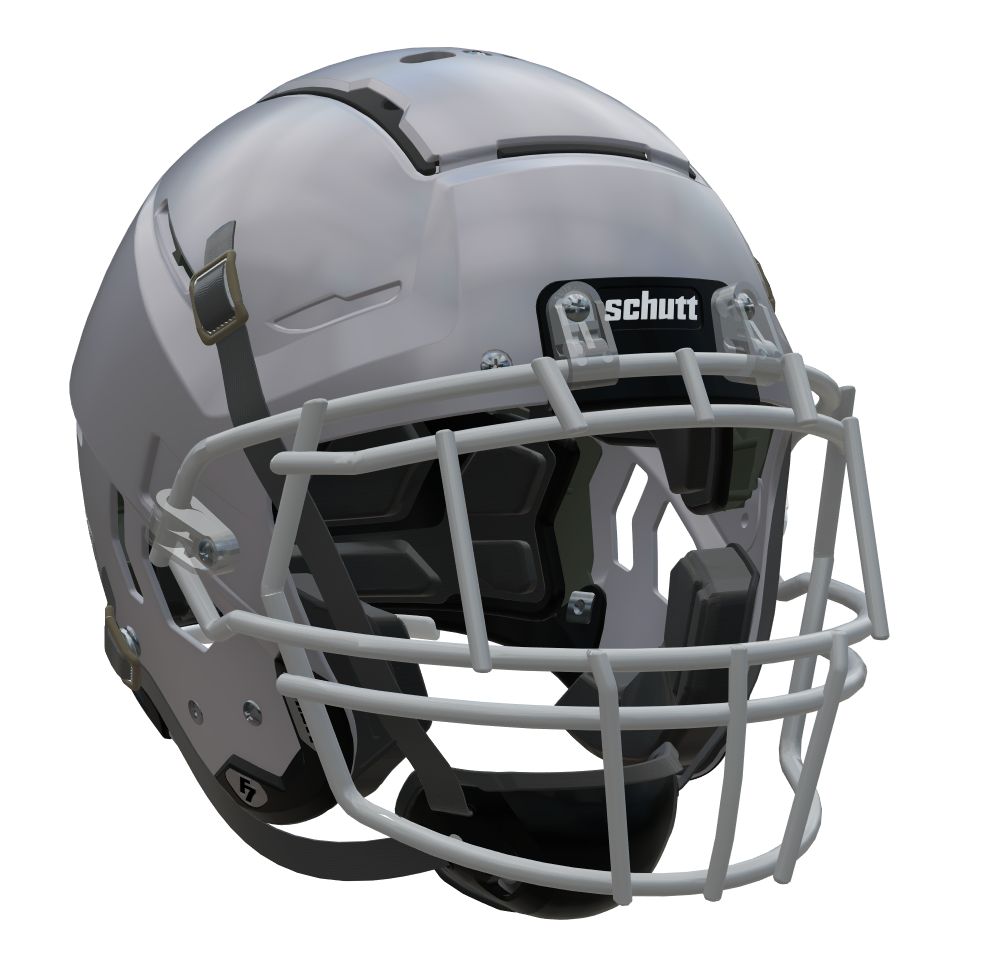F7 2.0 COLLEGIATE Football Helmet w/ Attached Carbon Steel Guard F7 2.0 COLLEGIATE Football Helmet w/ Attached Carbon Steel Guard