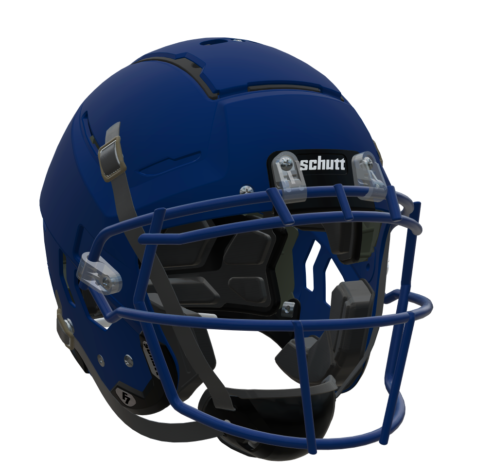 Schutt Youth F7 LX1 Football Helmet with Attached Carbon Steel Faceguard