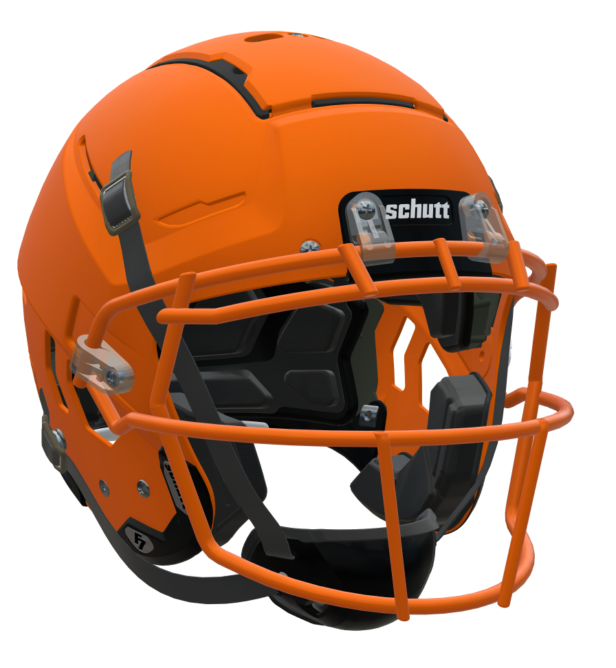 Schutt Youth F7 LX1 Football Helmet with Attached Carbon Steel Faceguard