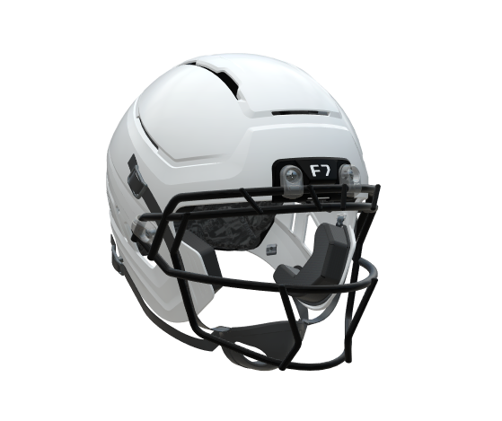 Schutt F7 AiR Youth - Stock Color Football Helmet Molded w/ attached Carbon Steel ROPO SW II Faceguard