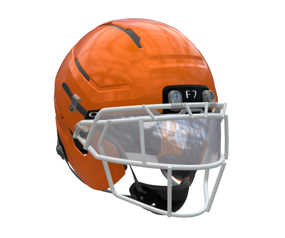 Schutt F7 Pro WR/DB Football Helmet w/ attached Ti faceguard and 4pt P – OneTEAM Sports