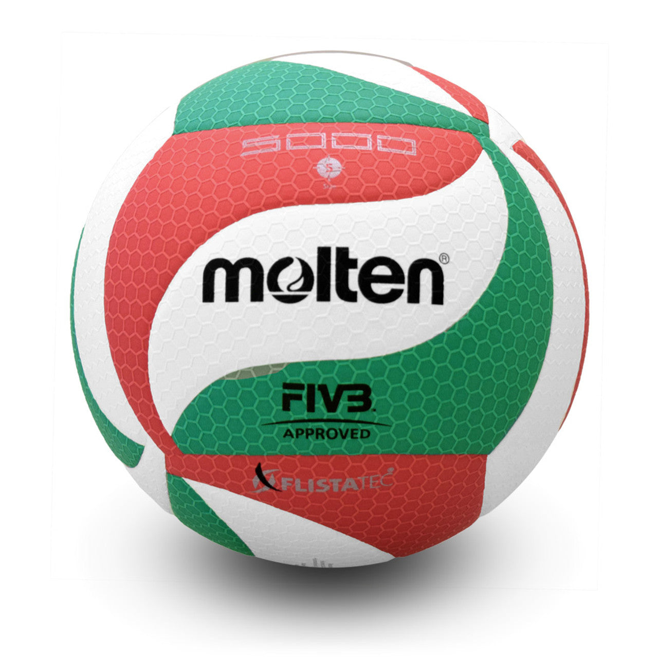 Molten Elite Competition Volleyball - Red/White/Green