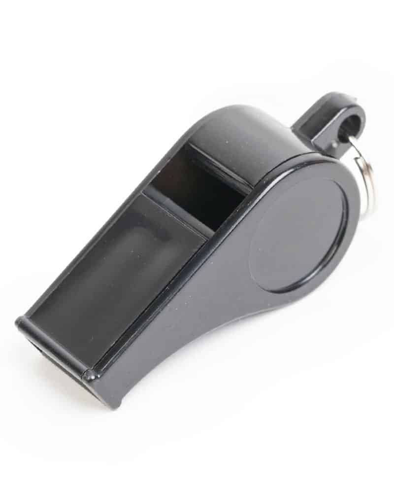 360 Plastic Whistle 2" Black