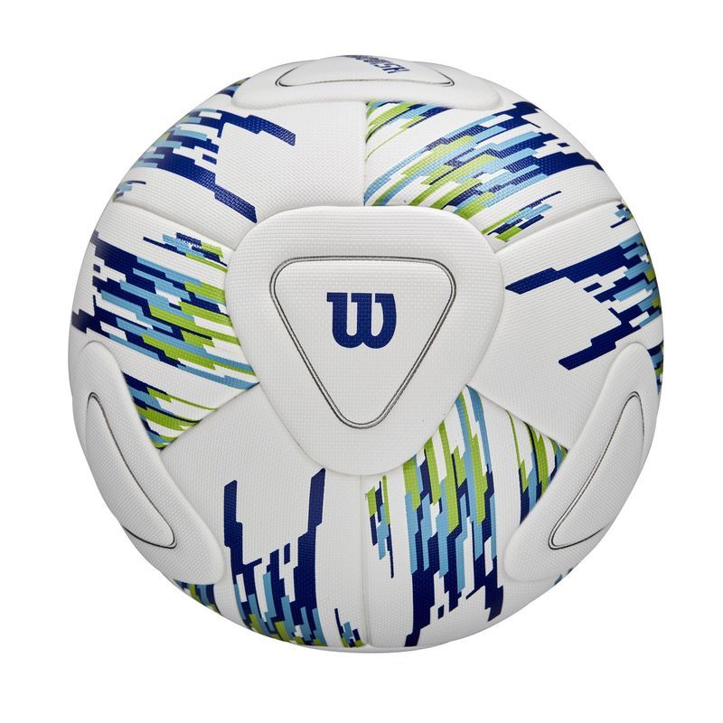 Wilson NCAA Vanquish Match Soccer Ball - Partially Inflated - White/Green/Blue