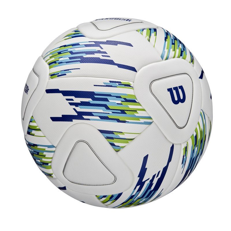 Wilson NCAA Vanquish Match Soccer Ball - Partially Inflated - White/Green/Blue
