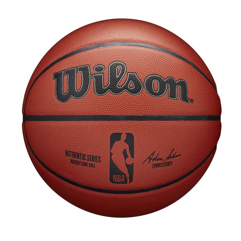 Wilson NBA Authentic Indoor Game Basketball - Partially Inflated - Brown