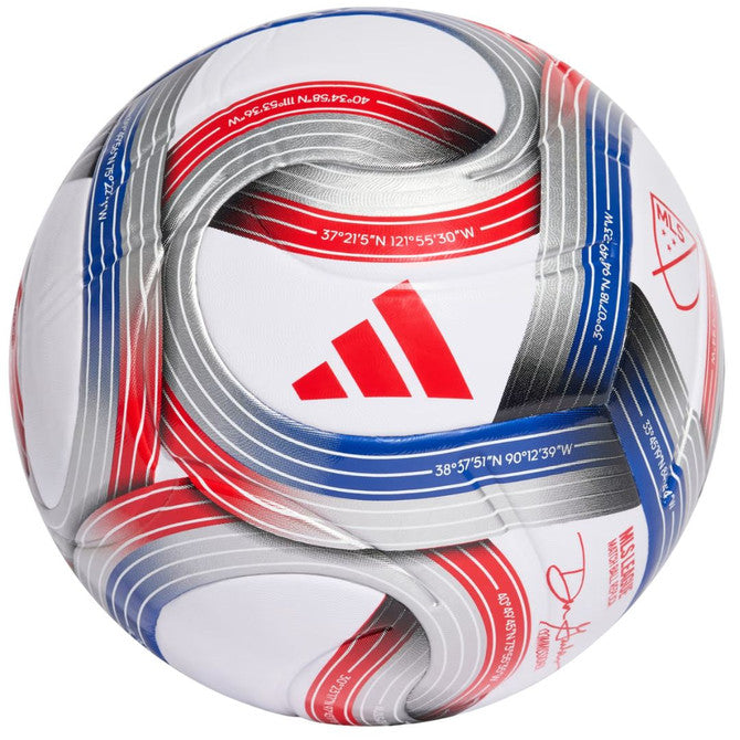 adidas 2026 MLS League NFHS Ball - White/Team Royal/Red/Silver Met