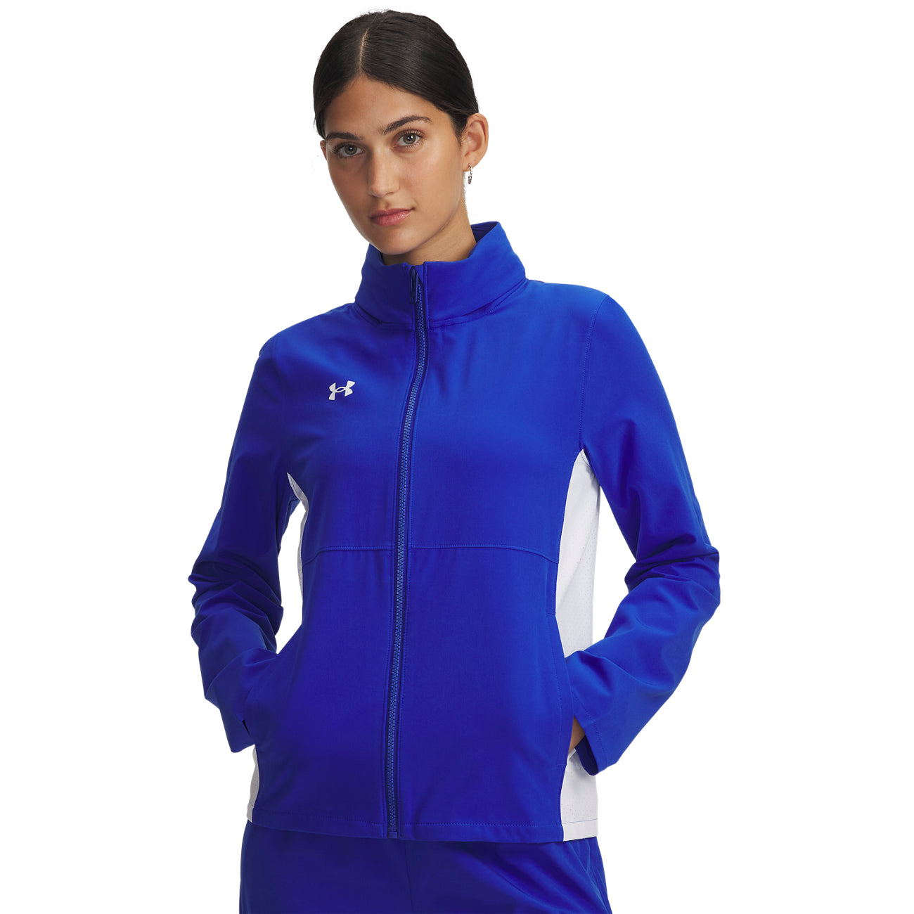 UA W Rival Stretch Woven Jacket