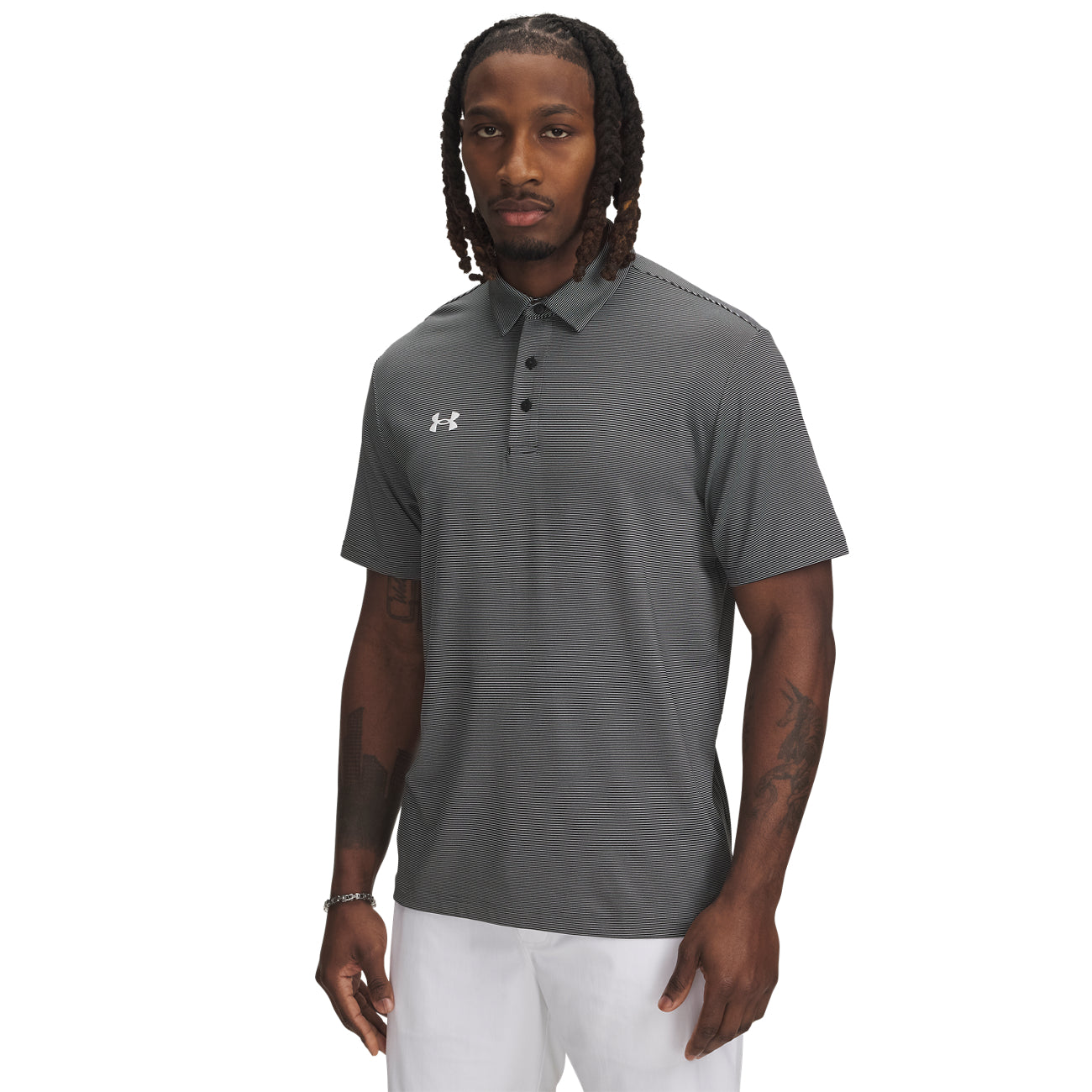 UA M Drive Team Stripe Polo