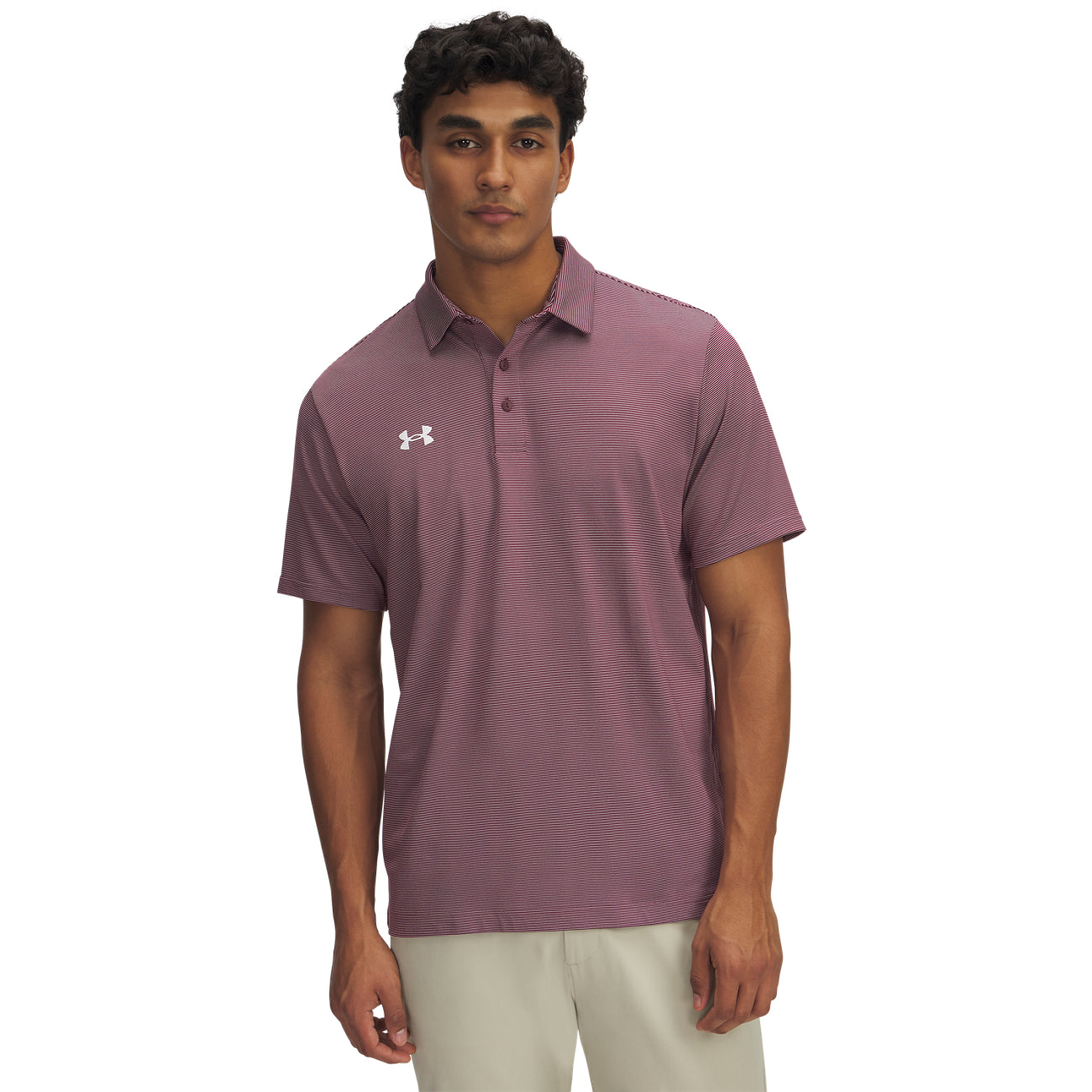 UA M Drive Team Stripe Polo