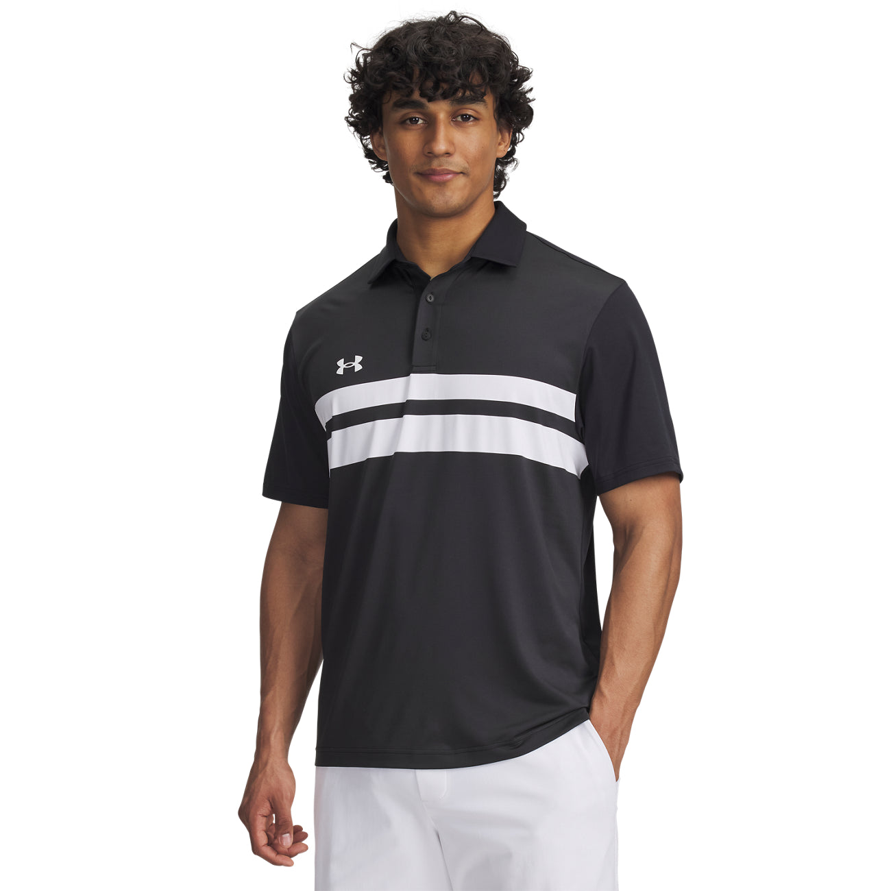 UA Mens Drive Team Dual Stripe Polo